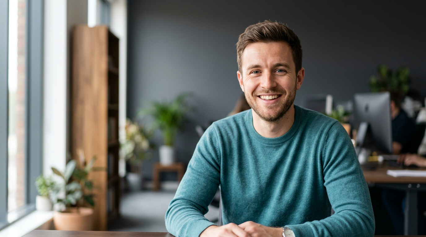 Portrait photograph of Tom Reeves